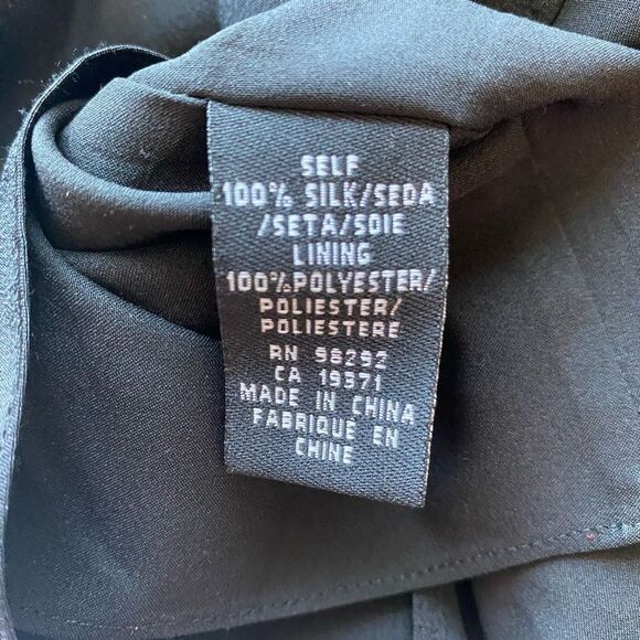 Tibi Black Dress 100% Silk Mini Length Ruffled Woman’s Sz 0 XS Event - Picture 6 of 14